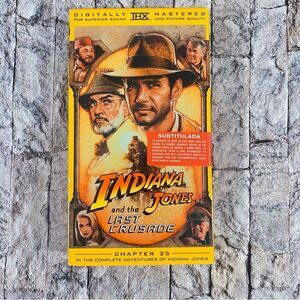 Indiana Jones The Last Crusade VHS Harrison Ford Sean Connery Rated PG13